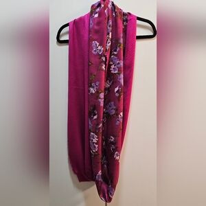 Magenta Floral Women's Scarf